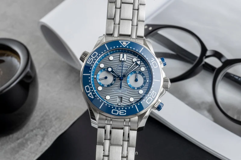 Omega Seamaster chronograph steel automatic men's watch 210.30.44.51.06.001 LP: 9300EUR [2506203]