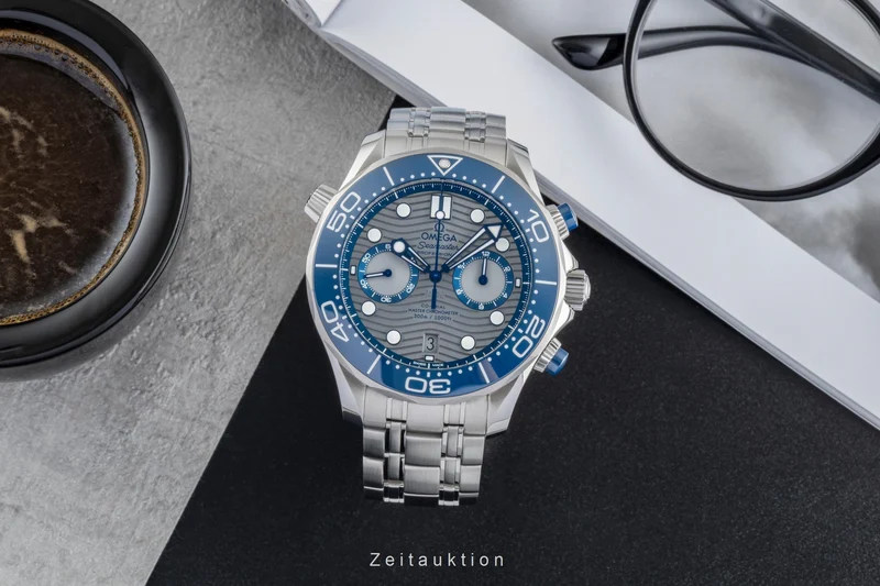 Omega Seamaster chronograph steel automatic men's watch 210.30.44.51.06.001 LP: 9300EUR [2506203]