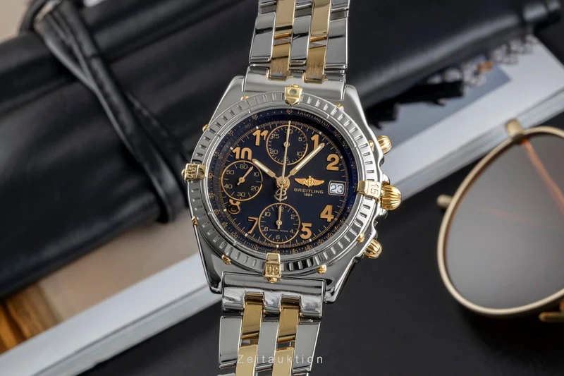 Breitling Chronomat chronograph steel / gold automatic men's watch B13050.1 [2505572]