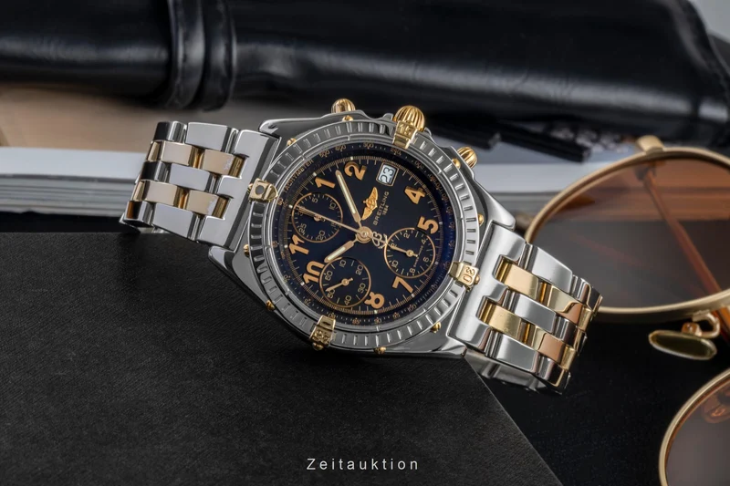 Breitling Chronomat chronograph steel / gold automatic men's watch B13050.1 [2505572]