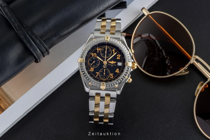Breitling Chronomat chronograph steel / gold automatic men's watch B13050.1 [2505572]