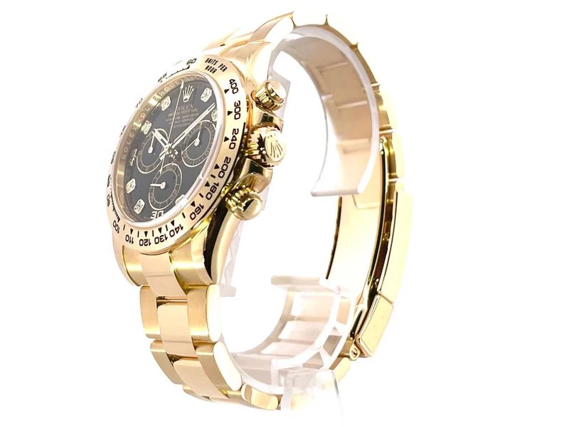 Rolex Cosmograph Daytona 18 kt Gelbgold 116508 Schwarz DIA