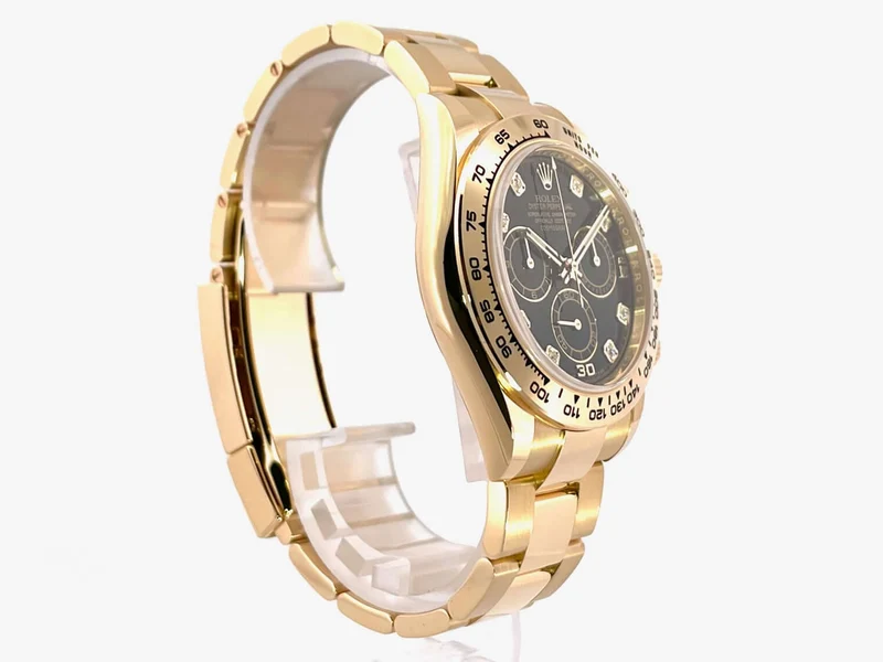 Rolex Cosmograph Daytona 18 kt Gelbgold 116508 Schwarz DIA