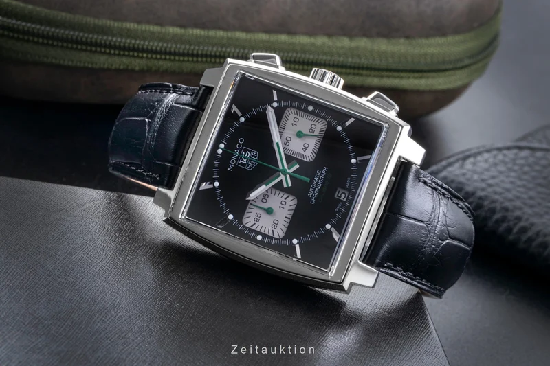 Tag Heuer Monaco chronograph steel automatic men's watch CAW2117 [2505559]