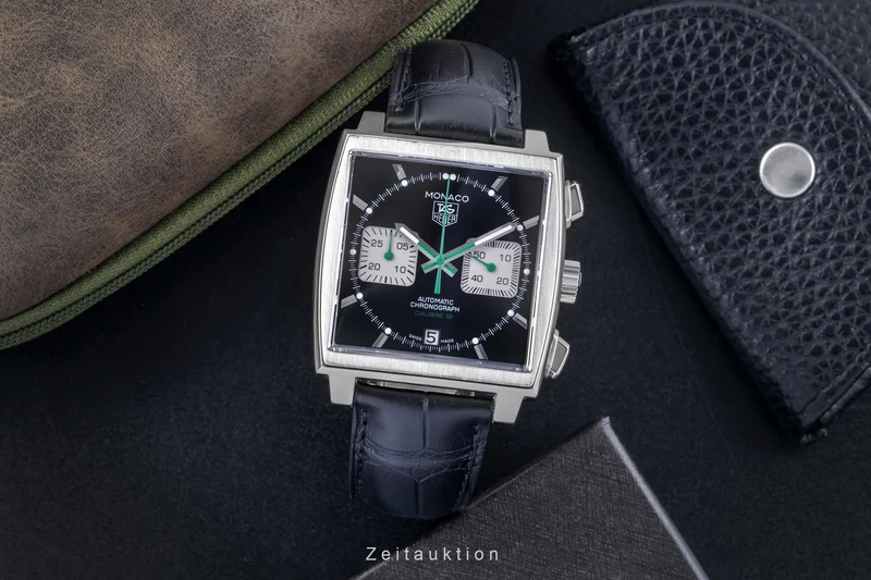 Tag Heuer Monaco chronograph steel automatic men's watch CAW2117 [2505559]