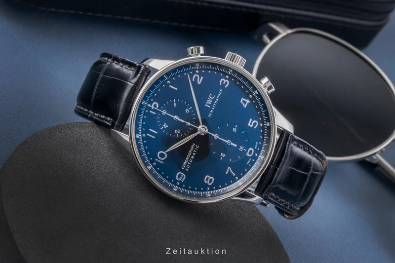 IWC Portugieser chronograph steel automatic men's watch IW371447 LP: 9100EUR [2505905]
