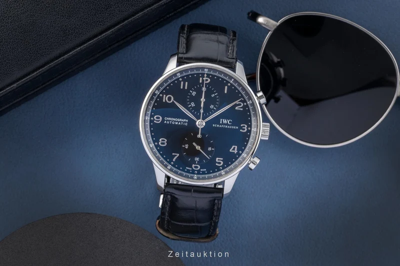 IWC Portugieser chronograph steel automatic men's watch IW371447 LP: 9100EUR [2505905]