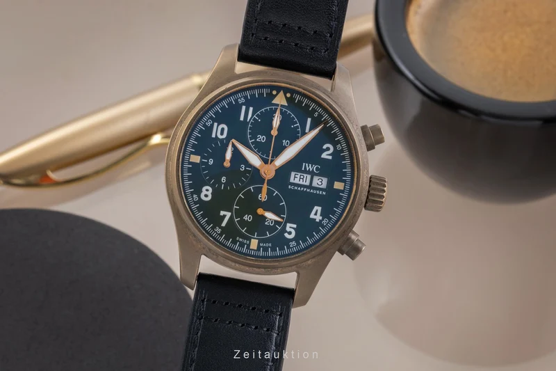 IWC Fliegerchronograph chronograph bronze automatic men's watch IW387902 [2506332]