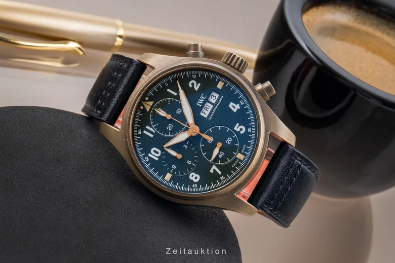 IWC Fliegerchronograph chronograph bronze automatic men's watch IW387902 [2506332]