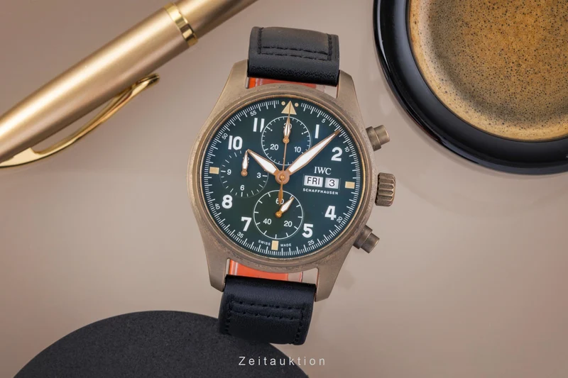 IWC Fliegerchronograph chronograph bronze automatic men's watch IW387902 [2506332]
