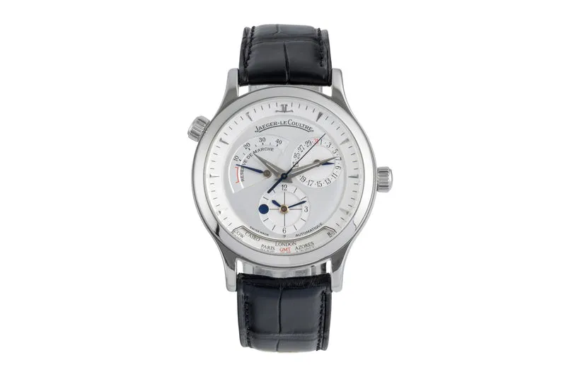 Jaeger LeCoultre Master Geographic steel automatic men's watch Q1428420 142.8.92 LP: 12500EUR [2505738]
