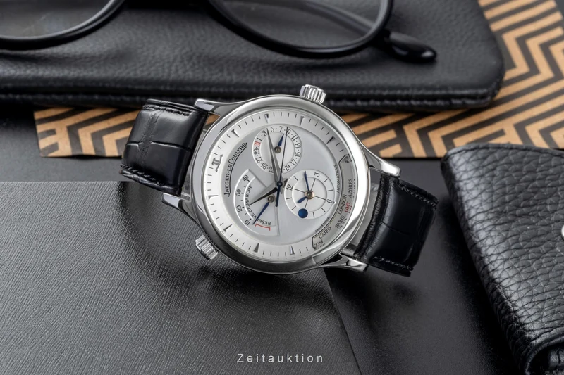 Jaeger LeCoultre Master Geographic steel automatic men's watch Q1428420 142.8.92 LP: 12500EUR [2505738]