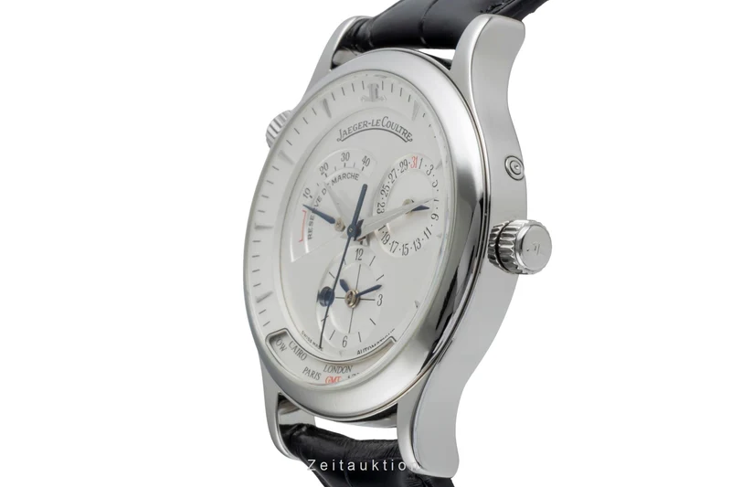 Jaeger LeCoultre Master Geographic steel automatic men's watch Q1428420 142.8.92 LP: 12500EUR [2505738]