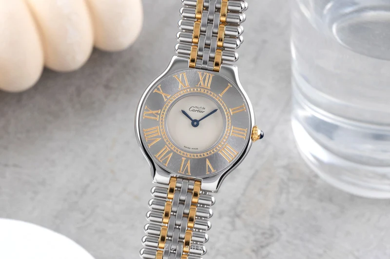 Cartier Must De Cartier 21 gilt / steel quartz women's watch W10050F4 [2505339]