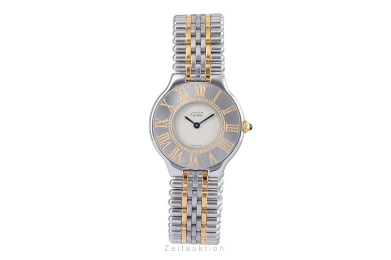 Cartier Must De Cartier 21 gilt / steel quartz women's watch W10050F4 [2505339]