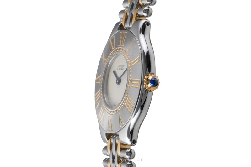 Cartier Must De Cartier 21 gilt / steel quartz women's watch W10050F4 [2505339]