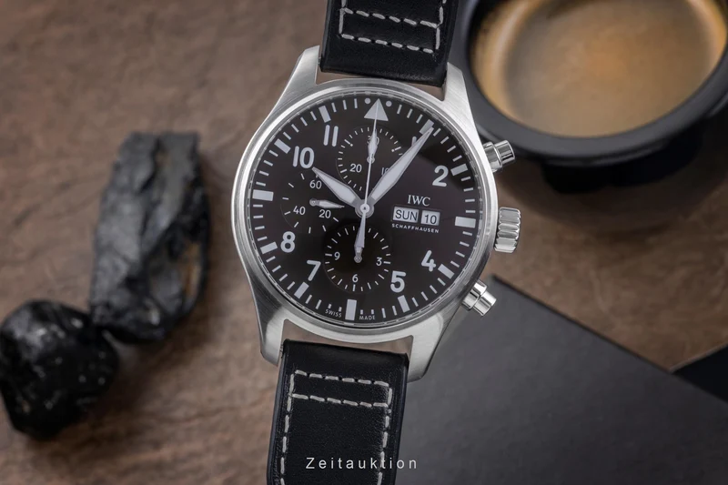 IWC Pilot chronograph steel automatic men's watch IW377713 LP: 7800EUR [2504732]