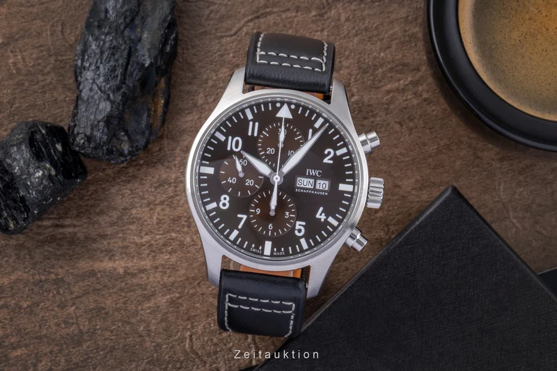 IWC Pilot chronograph steel automatic men's watch IW377713 LP: 7800EUR [2504732]