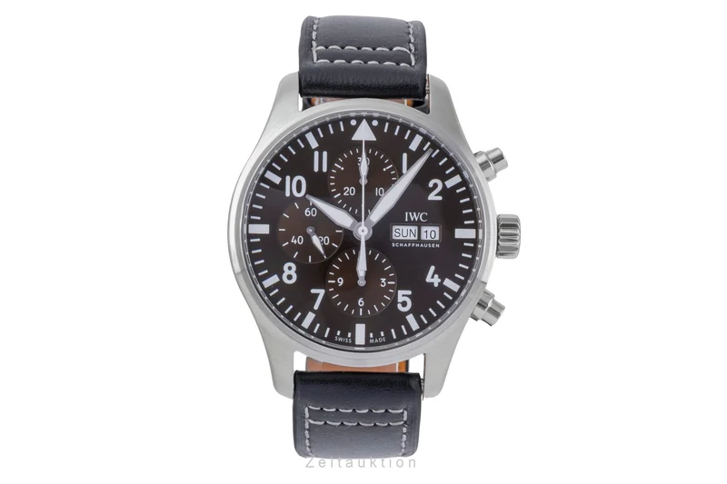 IWC Pilot chronograph steel automatic men's watch IW377713 LP: 7800EUR [2504732]