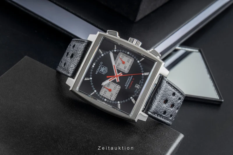 Tag Heuer Monaco chronograph steel automatic men's watch CAW2114 [2505635]
