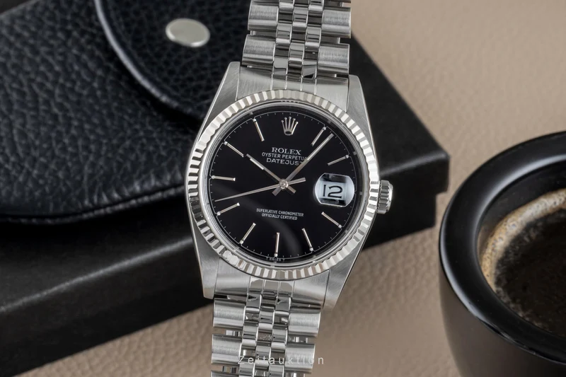 Rolex Datejust steel / white gold automatic men's watch 16234 [2505616]