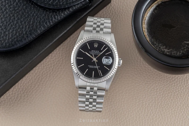 Rolex Datejust steel / white gold automatic men's watch 16234 [2505616]