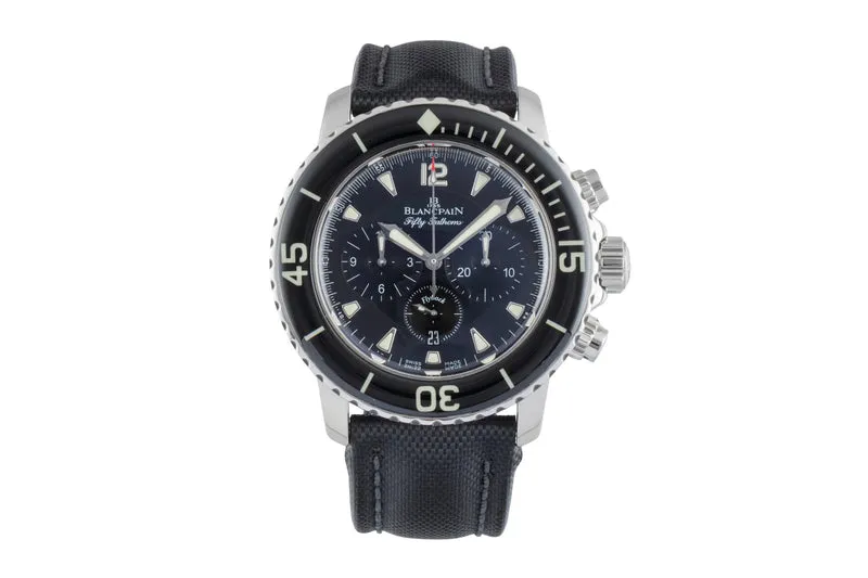 Blancpain Fifty Fathoms chronograph steel automatic men's watch 5085F 1130 52B LP: 21250EUR [2505942]