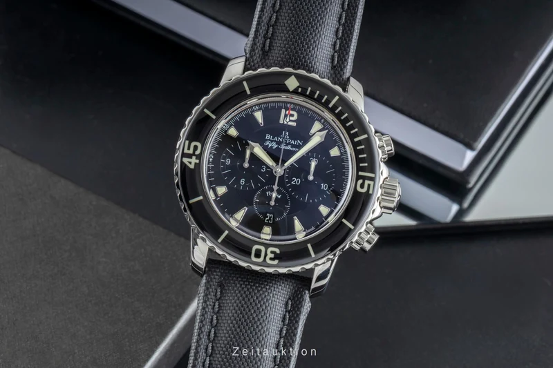 Blancpain Fifty Fathoms chronograph steel automatic men's watch 5085F 1130 52B LP: 21250EUR [2505942]