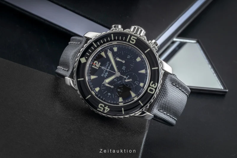Blancpain Fifty Fathoms chronograph steel automatic men's watch 5085F 1130 52B LP: 21250EUR [2505942]