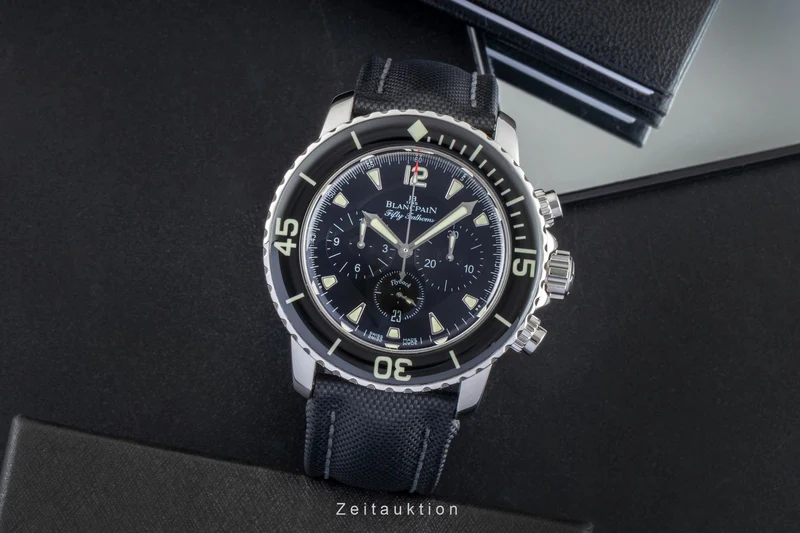 Blancpain Fifty Fathoms chronograph steel automatic men's watch 5085F 1130 52B LP: 21250EUR [2505942]