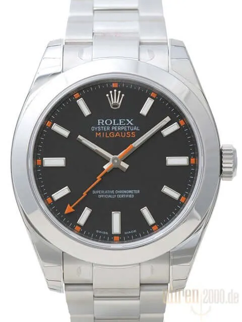 Rolex Milgauss 116400 Schwarz ungetragene Okkasion aus 2015