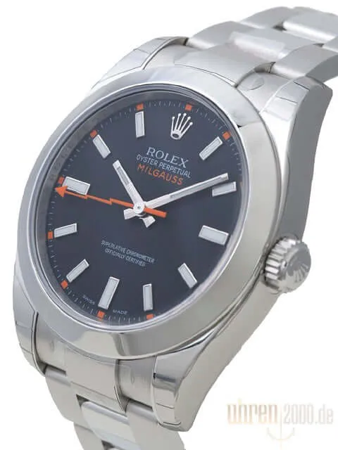 Rolex Milgauss 116400 Schwarz ungetragene Okkasion aus 2015