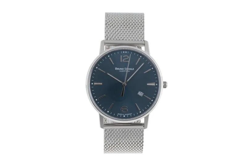 Bruno Söhnle Glashütte Stuttgard III Big steel quartz men's watch 17-13175-342 [2506462]