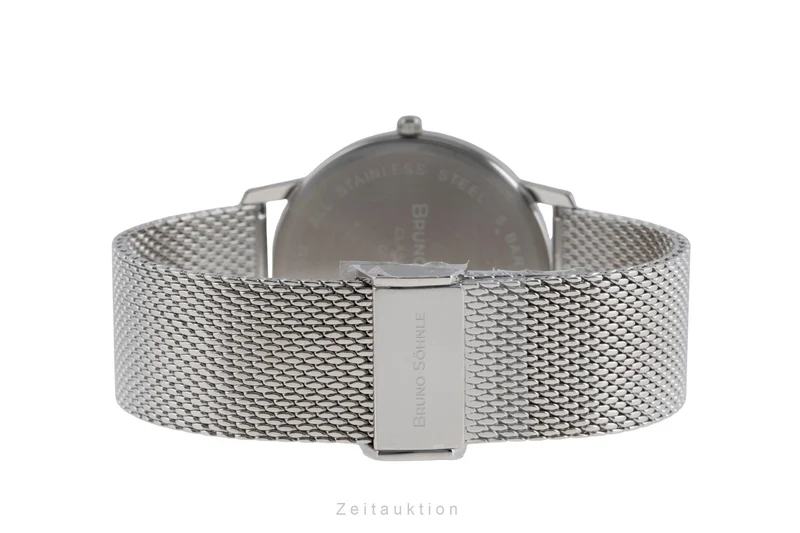 Bruno Söhnle Glashütte Stuttgard III Big steel quartz men's watch 17-13175-342 [2506462]