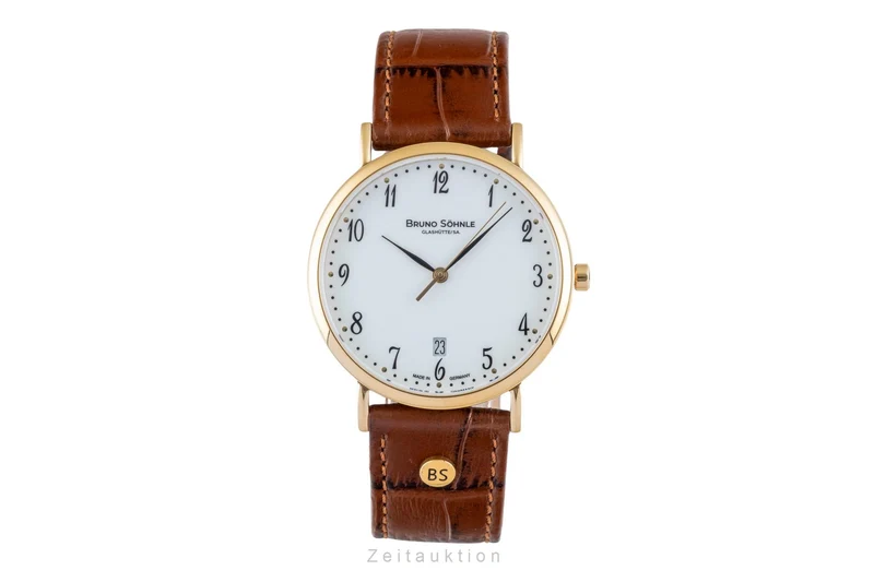 Bruno Söhnle Glashütte Nabucco gilt / steel quartz men's watch 17-33085-921 [2506460]