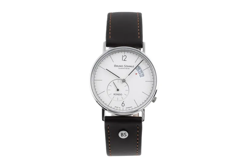 Bruno Söhnle Glashütte Rondo Big steel quartz men's watch 17-13053-261 [2506459]