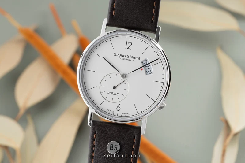 Bruno Söhnle Glashütte Rondo Big steel quartz men's watch 17-13053-261 [2506459]