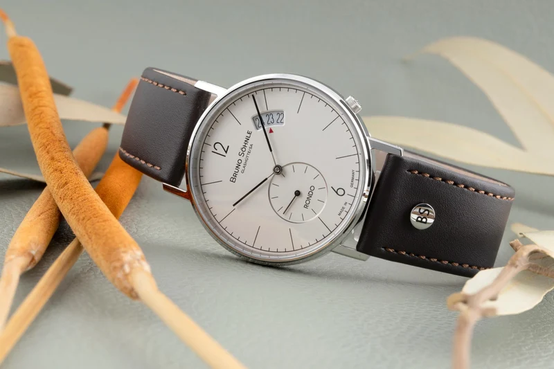 Bruno Söhnle Glashütte Rondo Big steel quartz men's watch 17-13053-261 [2506459]