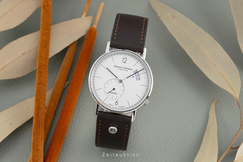 Bruno Söhnle Glashütte Rondo Big steel quartz men's watch 17-13053-261 [2506459]