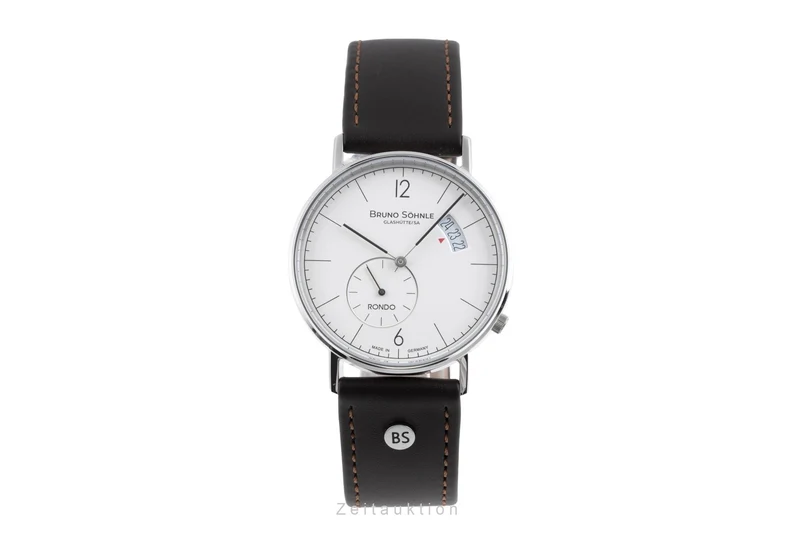 Bruno Söhnle Glashütte Rondo Big steel quartz men's watch 17-13053-261 [2506459]