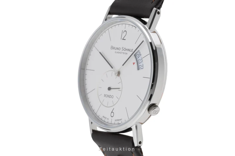 Bruno Söhnle Glashütte Rondo Big steel quartz men's watch 17-13053-261 [2506459]