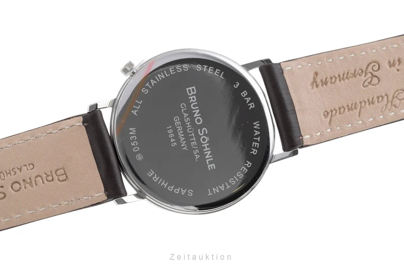 Bruno Söhnle Glashütte Rondo Big steel quartz men's watch 17-13053-261 [2506459]