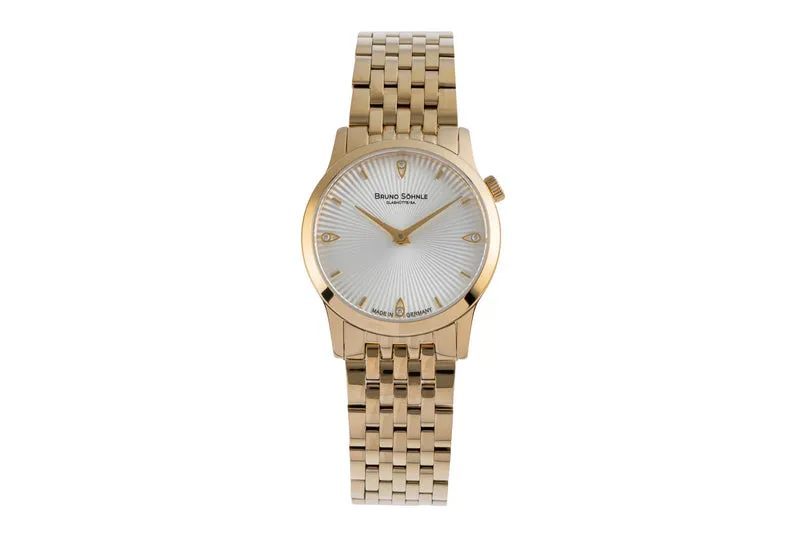 Bruno Söhnle Glashütte Bologna IV gilt / steel quartz women's watch 17-33231-240 [2506501]