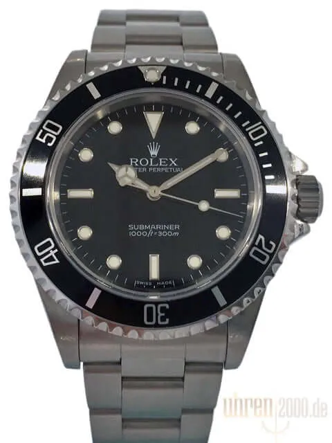 Rolex Submariner 40 mm Edelstahl ohne Datum 14060M gebraucht 2 Liner - Flat Four - F-Serie LC100