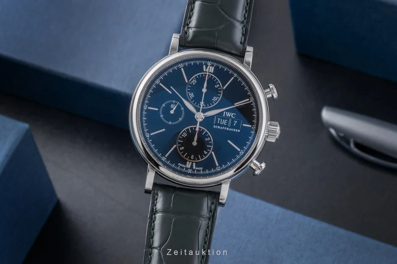 IWC Portofino chronograph steel automatic men's watch IW391008 LP: 7100EUR [2505661]