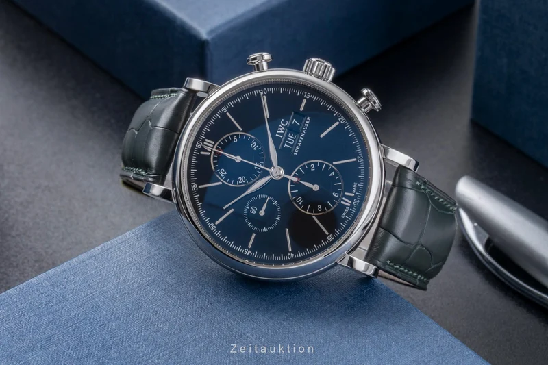 IWC Portofino chronograph steel automatic men's watch IW391008 LP: 7100EUR [2505661]