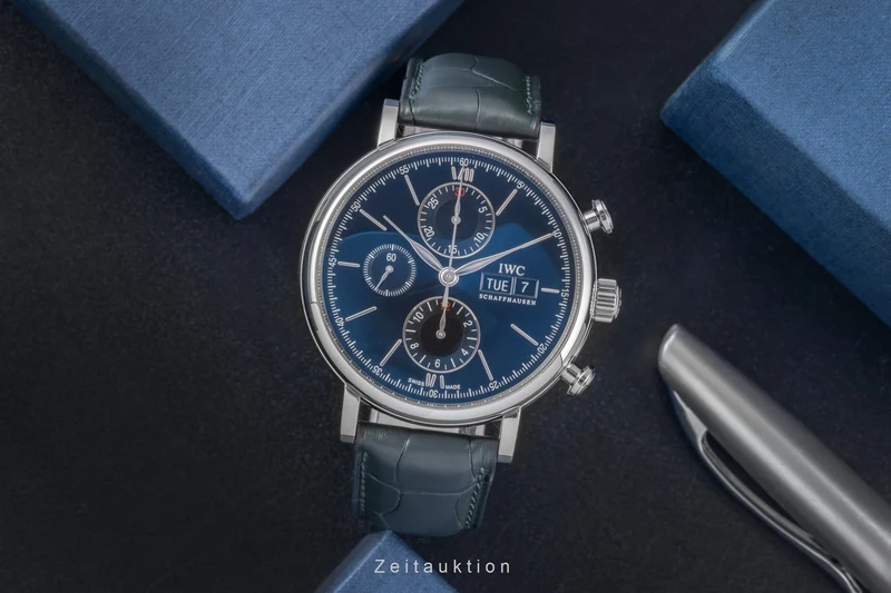 IWC Portofino chronograph steel automatic men's watch IW391008 LP: 7100EUR [2505661]