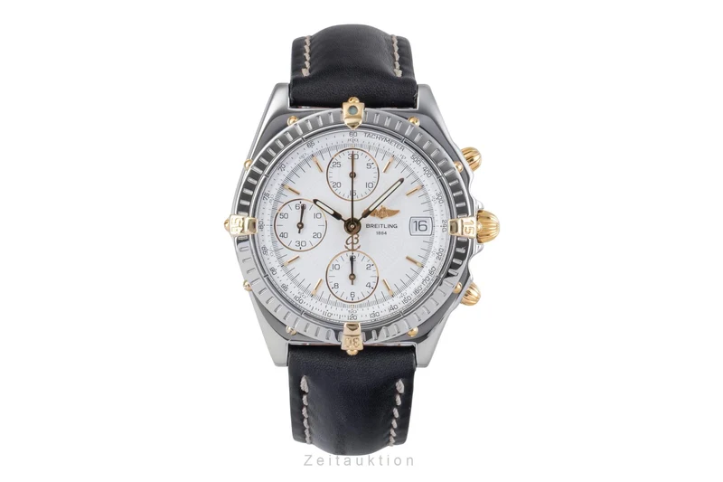 Breitling Chronomat chronograph gilt / steel automatic men's watch B13050.1 [2505379]