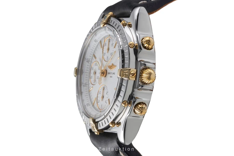 Breitling Chronomat chronograph gilt / steel automatic men's watch B13050.1 [2505379]