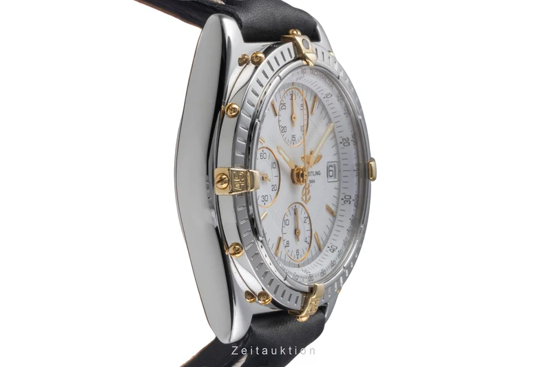 Breitling Chronomat chronograph gilt / steel automatic men's watch B13050.1 [2505379]